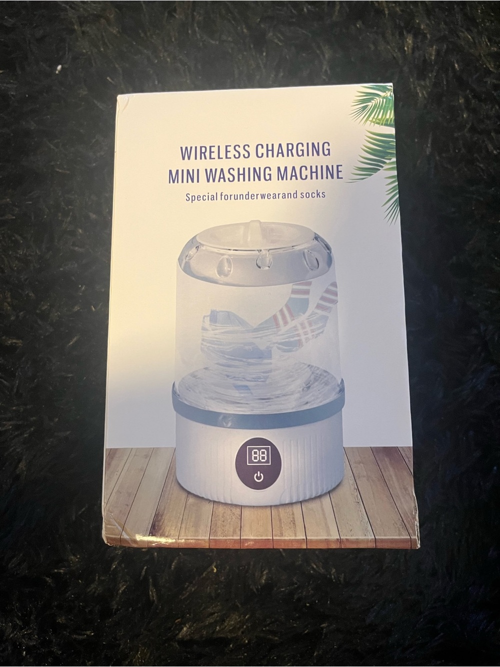 Wireless Charging Mini Washing Machine - White